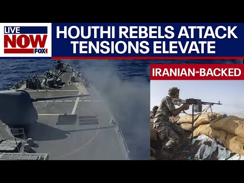 US Navy helicopters shoot down Houthi rebel gunboats after attack in Red Sea | LiveNOW from FOX