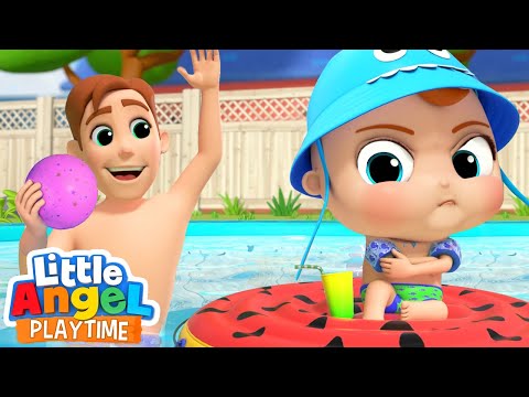 No No Swimming Baby John! | Fun Sing Along Songs by Little Angel Playtime