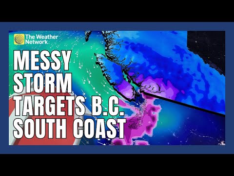 Messy Storm Targets the South Coast of B.C., Freezing Rain &amp; Snow Could Impact Commute