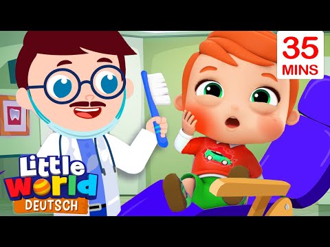 Aua Zahn! | Z&auml;hneputzen nicht vergessen | Kinderlieder f&uuml;r Kleinkinder | Little World Deutsch