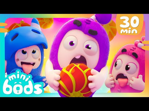 MINIBODS NEW! Minibods 💖LOVE💖 Fruit | Fruits of Labour! | Baby Oddbods | Funny Cartoons for Kids