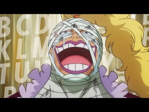 learn the alphabet with one piece laughs!