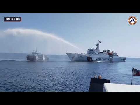 China uses water cannons anew vs Filipino ships in West Philippine Sea