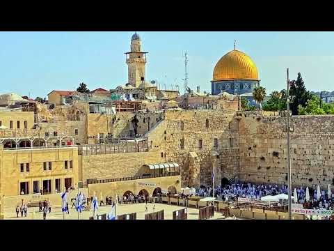 The Western Wall, the Dome of the Rock and the Scenic Settlements Around