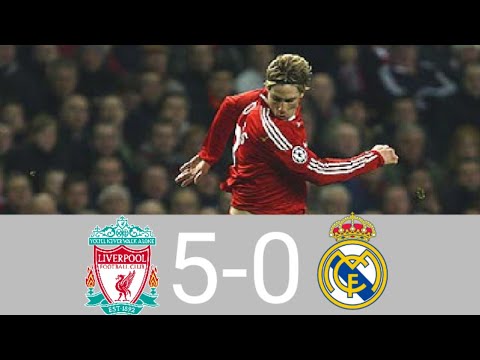 Liverpool vs Real Madrid (5-0)&bull;Champions league 2008/09