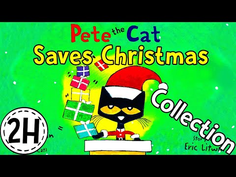 Pete The Cat Saves Christmas Collection |MyEzyPzy | Christmas Songs &amp;amp; English Read Aloud Stories!!