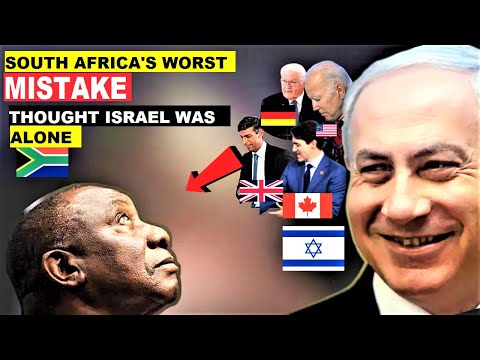 ISRAEL. SOUTH AFRICA THOUGHT ISRAEL WAS ALONE ON HAMAS WAR UNTIL US, GERMANY, UK &amp; CANADA APPEARED.