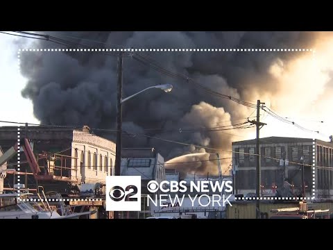 Warehouse fire in Elizabeth, New Jersey still burning after more than 12 hours