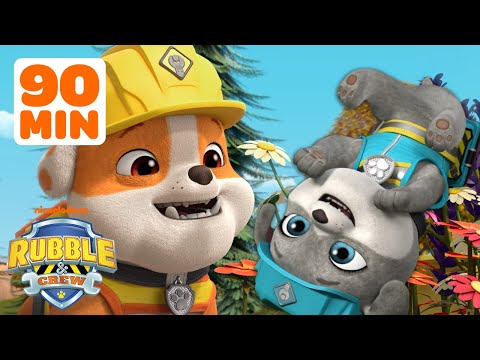 Rubble's Silly Family Moments! w/ Motor &amp; Charger | 90 Minute Compilation | Rubble &amp; Crew