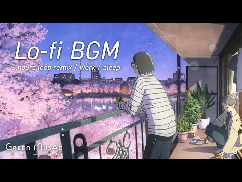 作業用BGM - 部屋でかけ流したいチルなLofi Music/夜桜に癒される【仕事・勉強・睡眠】