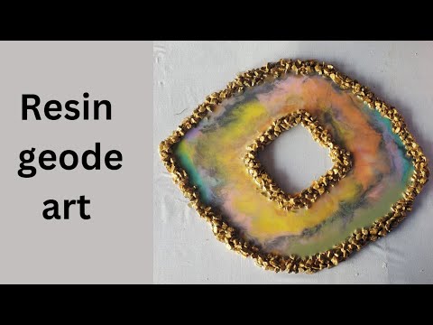 How to fix the mess created in resin art |  How to make an amazing resin geode art