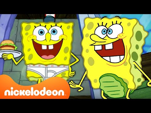 Every Time SpongeBob Wasn&rsquo;t Wearing PANTS??? 👖 Nickelodeon Cartoon Universe