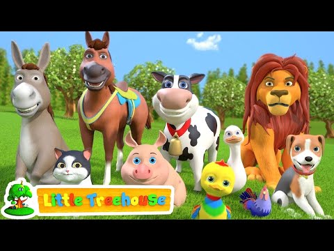 Animal Sound Song 🐷🐮🐶 Kindergarten Videos for Children | Cartoons Videos by Little treehouse