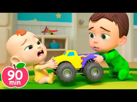 Don't Cry Baby | Best Toddler Videos +more Kids Songs &amp; Nursery Rhymes in 90 min Big Compilation