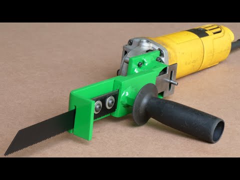 Angle Grinder HACK - Making A Reciprocating Saw From Angle Grinder | DIY