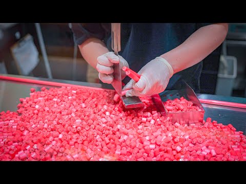 これぞ芸術！パパブブレの金太郎飴の作り方 Handmade Candy Making in Japan　Japanese Street Food