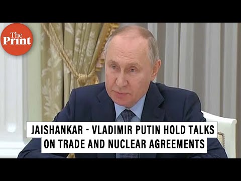 S Jaishankar meets Russian President Vladimir Putin, discuss trade and nuclear agreements