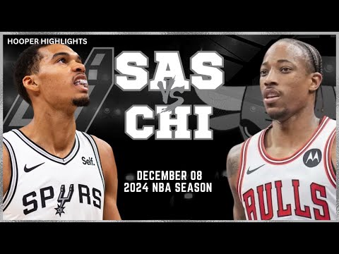 San Antonio Spurs vs Chicago Bulls Full Game Highlights | Dec 8 | 2024 NBA Season