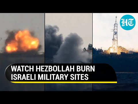 Iran-backed Hezbollah Unleashes 'Hellfire' On Israeli Military Sites | Watch Dramatic Footage