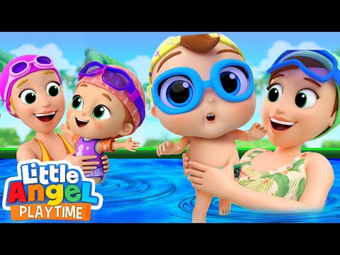 Getting Ready for Swimming Lessons | Fun Sing Along Songs by Little Angel Playtime