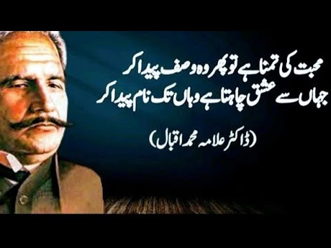 Beautiful poetry of Dr. Allama Iqbal.डॉक्टर अल्लामा इकबाल की खूबसूरत शायरी।