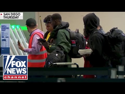 Another major airport overtaken by hundreds of migrants