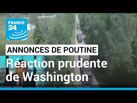 Washington r&eacute;agit prudemment aux annonces de Vladimir Poutine &bull; FRANCE 24