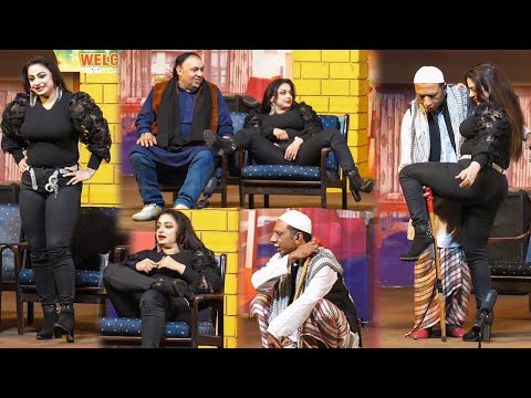 Nida Choudhary With Rashid kamal &amp; Tasleem Abbas | Happy New year | New Comedy Stage Drama Clip 2021