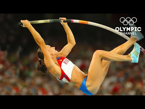 5️⃣ - Yelena Isinbayeva's Olympic Record in Pole Vault - 5.05m at Beijing 2008! | 