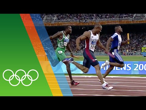 Great Britain's 4x100m relay win at Athens 2004 | Epic Olympic Moments