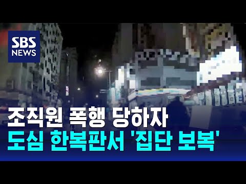 도심 한복판서 집단 보복 폭행&hellip;인천 조폭 무더기 기소 / SBS