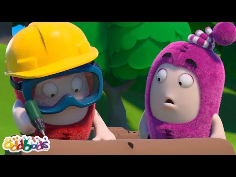 Newt vs Fuse | Treehouse Project | BRAND NEW | Oddbods Full Episode | Funny Cartoons for Kids