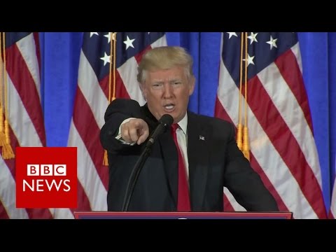 Donald Trump shuts down CNN reporter - BBC News