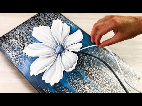 HUGE Textured Flower - Unbelievable Lacing + Swipe (&amp; SIMPLE DIY Technique!) | AB Creative Tutorial