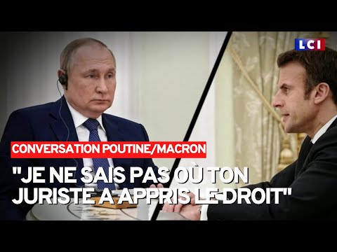 L'&eacute;change muscl&eacute; entre Vladimir Poutine et Emmanuel Macron d&eacute;voil&eacute;