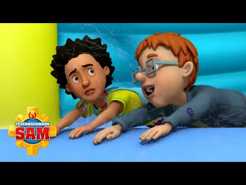 Mandy &amp; Norman auf einer H&uuml;pfburg! | Feuerwehrmann Sam &ndash; Offizieller Kanal | Cartoons f&uuml;r Kinder