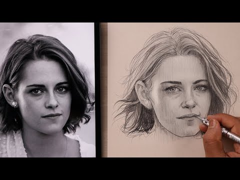 🔥👉 Basics of Portrait Drawing for Beginners | Free Hand Portrait Drawing 