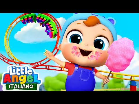 Che Divertimento al Luna Park 🎢🎠 Cartoni Animati Con Gianni Piccino - Little Angel Italiano