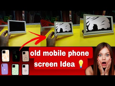 Amazing idea with mobile phone broken screen || reuse broken display || diy