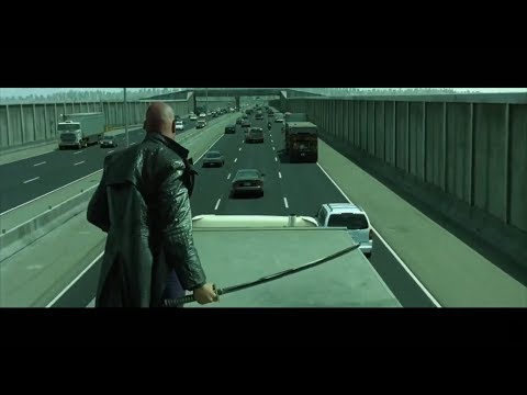 The Matrix Reloaded - Highway Chase [HD]