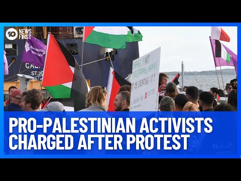 Twenty-Three Pro-Palestinian Activists Charged After Port Botany Protest | 10 News First