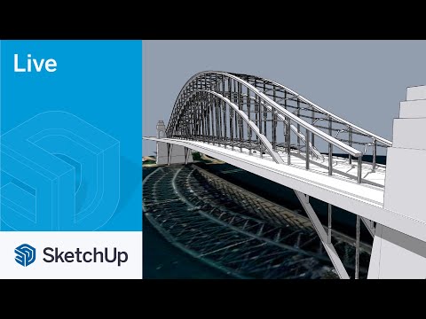 Modeling the Sydney Harbour Bridge in SketchUp Live!