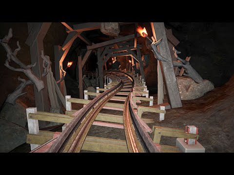 Mine Coaster Jumps Tracks, Goes Backwards &amp; Skims Water (POV)