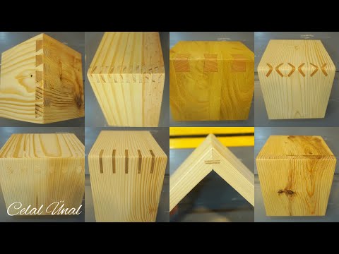 Simple wood corner joints / Woodworking joints