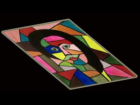 Beauty Queen | Acrylic Color Abstract Painting | Time Lapse Video | Step by step | Art Light