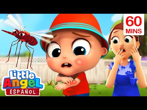 &iexcl;Uy, Me Pico Un Insecto! 🦟 | Canciones Para NI&ntilde;os | Little Angel Espa&ntilde;ol