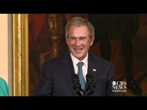 Michelle promises to save Bush's portrait, like Dolley Madison