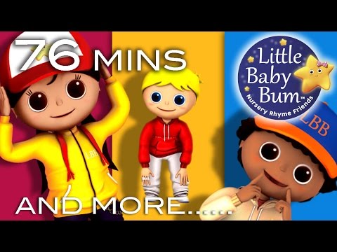 Head Shoulders Knees and Toes | 70min of LittleBabyBum - Nursery Rhymes for Babies! ABCs and 123s