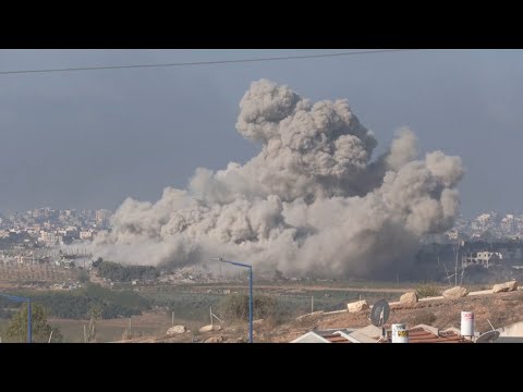 Smoke over northern Gaza, seen from Israel's Sderot | AFP