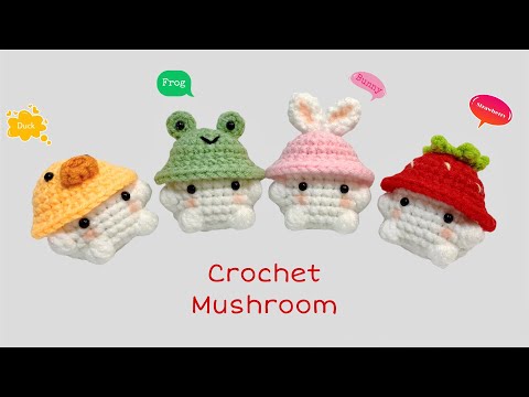 Crochet Baby Mushroom 🍄| M&oacute;c B&eacute; Nấm Si&ecirc;u Dễ Thương | Xuxu Crochet